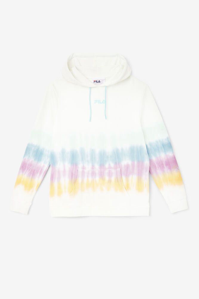 Fila Hoodie Damske Aerolynn Tie Dye Biele - AJKTP1927